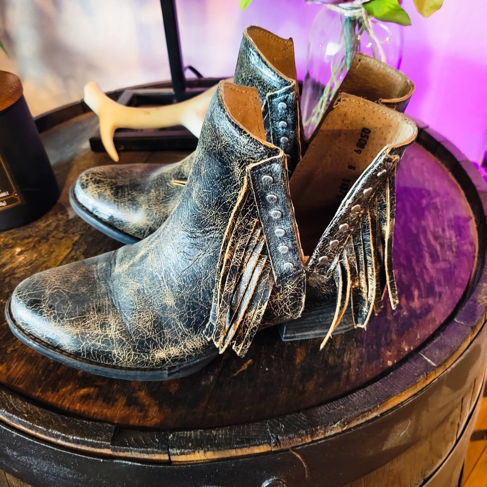 Corral Fringe studded booties